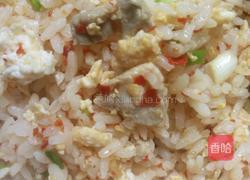 鸡蛋肉块炒饭的做法图解7