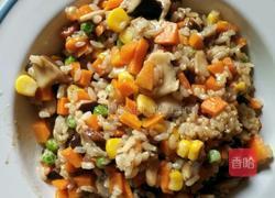 杂蔬炒饭的做法图解3