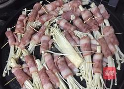 培根金针菇的做法图解2