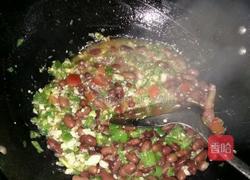 青椒烩豆米小白菜的做法图解6