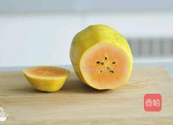 凉爽透心‖木瓜椰奶冻的做法图解2