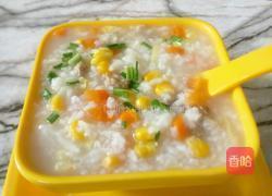 玉米胡萝卜瘦肉粥的做法图解8