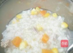 玉米胡萝卜瘦肉粥的做法图解6