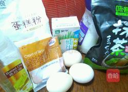 抹茶红豆威风蛋糕（8寸）的做法图解1