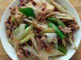 大葱炒肉片