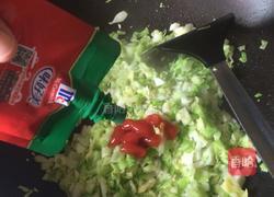 卷心菜炒饭的做法图解5