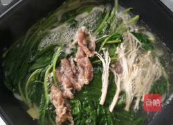 羊肉金针菇菠菜汤的做法图解5