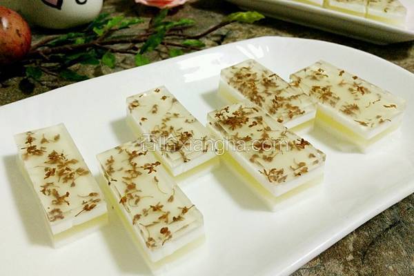 水晶桂花糕的做法 菜谱 香哈网 水晶桂花糕的做法 菜谱 香哈网