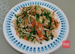 杂菜爆炒鸡脯肉丝的做法图解8