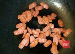 甜椒豆芽炒鸡肉肠的做法图解3
