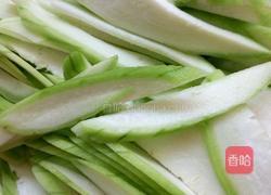 丝瓜肉片的做法图解2