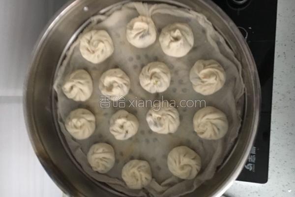 香菇圆白菜虾米包子的做法