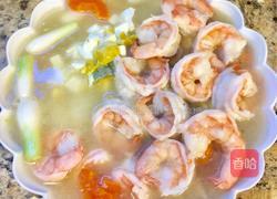 上汤虾仁咸蛋白菜的做法图解9