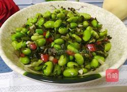 小咸菜烧毛豆的做法图解12