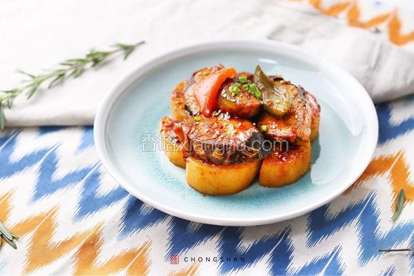 韩式辣酱慢煮青花鱼的做法 菜谱 香哈网