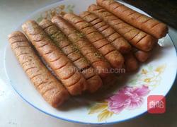 电烤箱烤火腿肠的做法图解3