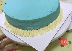 八寸儿童淡奶油裱花蛋糕的做法图解5