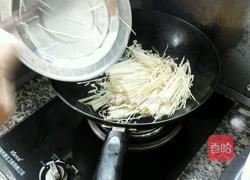 金针菇炒蛋的做法图解4