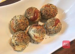 手工零食-芝麻小丸子（空气炸锅版）的做法图解8
