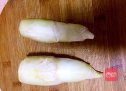 茭白烧肉的做法图解2