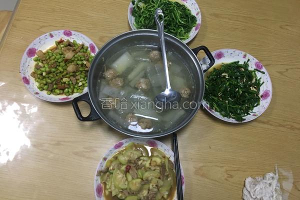 冬瓜肉圆子汤的做法_冬瓜肉圆子汤的做法大全