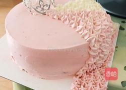小皇冠少女心裱花蛋糕的做法图解5