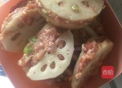 炸莲藕盒的做法图解4