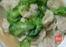 丝瓜馄饨面的做法图解3