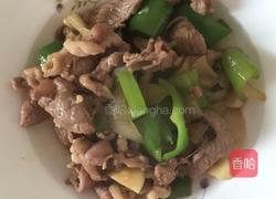 尖椒炒牛肉的做法图解4