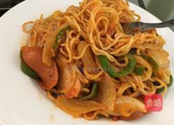 焼そば的做法图解9