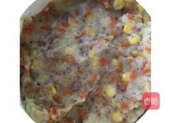 杂蔬夹肉土豆饼的做法图解8