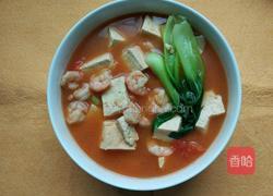 西红柿豆腐虾仁汤的做法图解7
