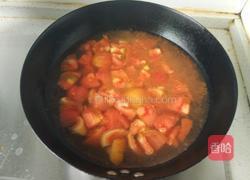 西红柿豆腐虾仁汤的做法图解5