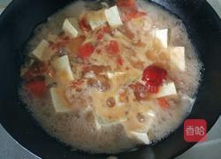西红柿豆腐虾仁汤的做法图解6