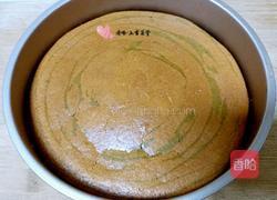 椰香抹茶花纹蛋糕的做法图解21