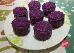 紫薯莲蓉月饼的做法图解8