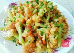西红柿炒花菜的做法图解8