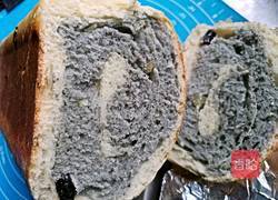 黑蝶杂粮果仁吐司（黑加仑蝶豆花杂粮果仁吐司）的做法图解9