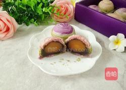 彩虹渐变蛋黄酥(无需揉出膜）的做法图解1