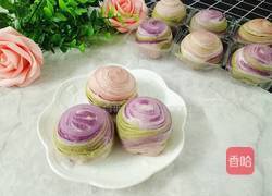 彩虹渐变蛋黄酥(无需揉出膜）的做法图解22