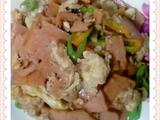 尖椒火腿炒鸡蛋