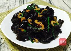 香葱虾米炒木耳的做法图解10
