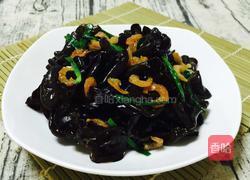 香葱虾米炒木耳的做法图解11