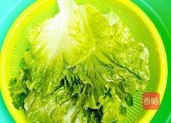 香菇滑生菜的做法图解1