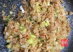 肉末青瓜大白炒饭的做法图解5