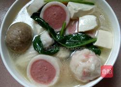 丸子豆腐青菜汤的做法图解6