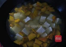 南瓜豆腐汤的做法图解4