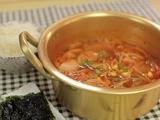 韩式辣白菜豆芽汤