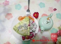 青汁斑马纹蛋糕的做法图解1
