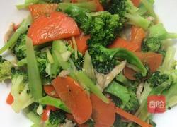 西兰花炒肉的做法图解7